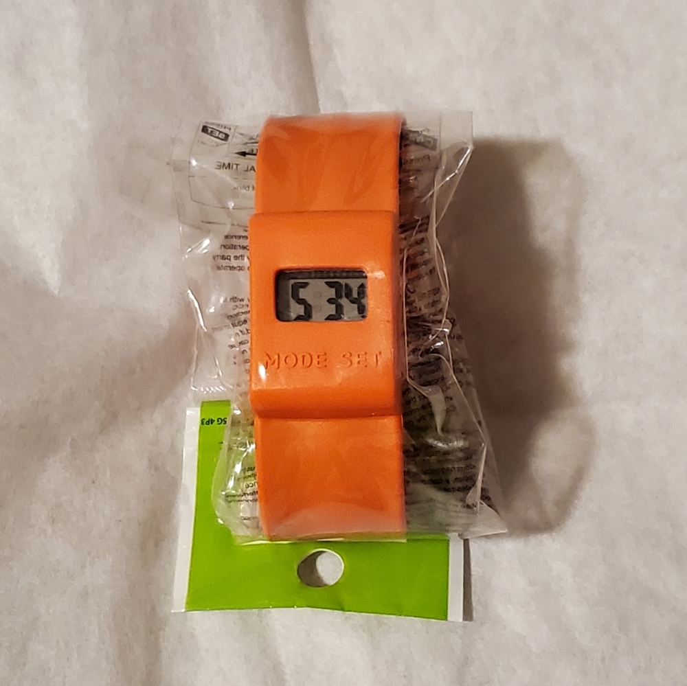 New LCD Orange Slap Watch